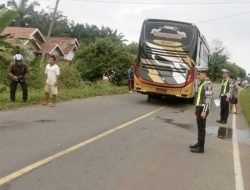 Kecelakaan Lalulintas di Jalinsum Simpang Gegas Temuan, Satlantas Polres Musi Rawas Sigap Olah TKP