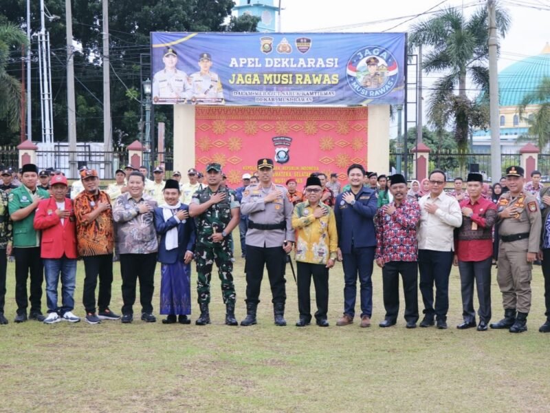 Tingkatkan Situasi Kamtibmas, Polres Musi Rawas Bersama Forkompinda dan Intansi Terkait Gelar Apel Deklarasi Jaga Musi Rawas
